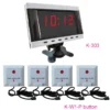 1 Display 4 Pull Cord Button Patient Wireless Nurse Call System
