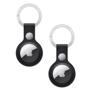 (1 or 2 Pack) Apple AirTag LEATHER Key Ring