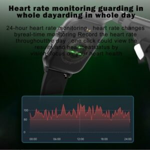 1.96 inch Smart WatchFull-screen Touch Health Monitoring Watch IP67 Waterproof BT Call Multi-sport Modes