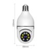 1080P Wireless Light Bulb Monitor Camera WiFi Security Camera Pack of 1