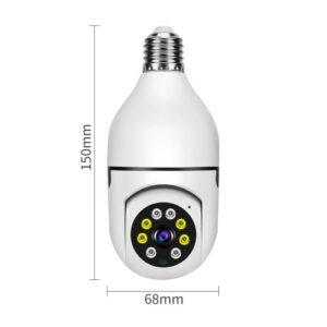 1080P Wireless Light Bulb Monitor Camera WiFi Security Camera Pack of 1