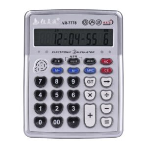 12-Digits LCD Display Electronic Calculator Counter Musical Desktop Calculator