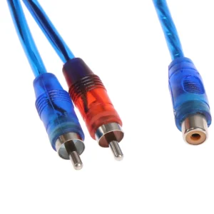 1Pc RCA Male To Female Splitter Stereo Audio Y Adapter Cable Wire Connector