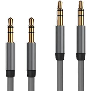 (2 PACK) TALK WORKS 6FT 3.5mm Audio/Aux Cable