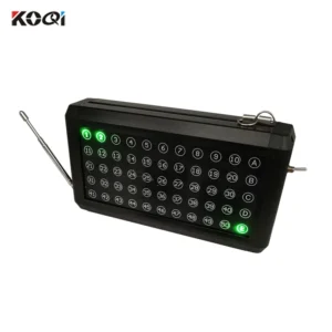 2 digit 433.92MHZ Wireless Paging Caller System for Restaurant/Hospital/Clinic Show 50 Calling Number Monitor K-50