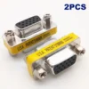 2PCS Female To Female Changer Adapter Male To Female Female To Female Converter For Monitor Projector