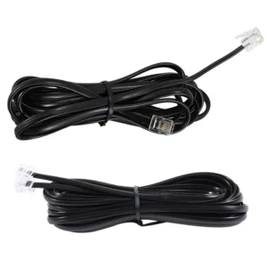 2X RJ11 6P4C Telephone Cable Cord ADSL Modem 5 Meters & 3 Meters