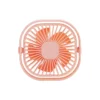 4 Inch USB Desk Fan 3 Speeds Portable Table Fan Small Cooling Fan 360°Rotatable Silent Desktop Fan Office Pink