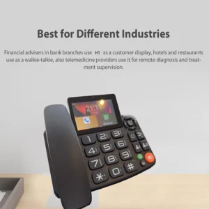4G VOLTE landline Wireless Big button Android 9.0 loud speaker Global version multi-Language smart Phone for home