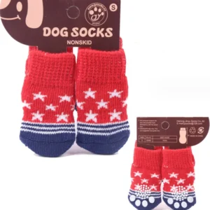 4pcs Christmas Pet Non-slip Cute Socks