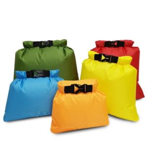 5 PCS Waterproof Bag Set Storage Roll Top Dry Bag Set for Skating Camping Boating Sailing Surfing Fishing