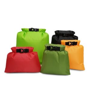 5 PCS Waterproof Bag Set Storage Roll Top Dry Bag Set for Skating Camping Boating Sailing Surfing Fishing