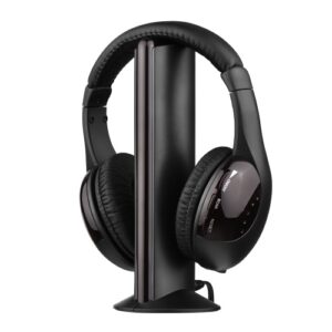 5-in-1 Multifunctional Wireless Headset FM Hi-Fi Wireless Headphone Emitter & Receiver Set