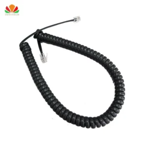 50cm Long Telephone Cord Straighten 3m Microphone Receiver Line RJ22 4P4C Connector Copper Wire Phone Volume Curve Handset Cable