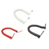 6FT 4-core Coiled Wire Phone Handset Cable Telephone Connection Line RJ9 1.85m/72.8in Black/Red White