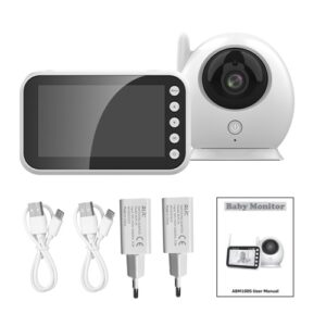 720P 2.4GHz FHSS Baby Monitor with Camera 4.3 Inch LCD Screen Video Camera