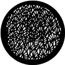 Abstract Leaves - Stock Gobo for Gobo Light Projectors - Choose your size!