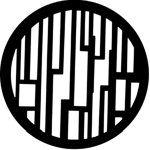 Abstract Skyline - Stock Gobo for Gobo Light Projectors - Choose your size!