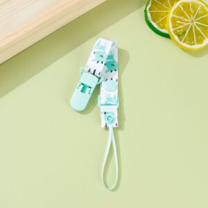 Adjustable Pacifier Clip with Braided Cord and Secure Clasp - Prevents Dropping