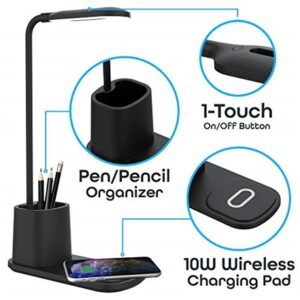 Aduro Desktop Lamp Organizer & 10W Charging Stand