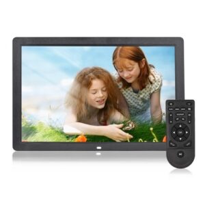 Andoer 17inch LED Digital Photo Frame 1080P High Resolution Electronic Picture Frame MP3 MP4 Video Player Clock Calendar with Remote Control
