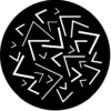 Angles - Stock Gobo for Gobo Light Projectors - Choose your size!