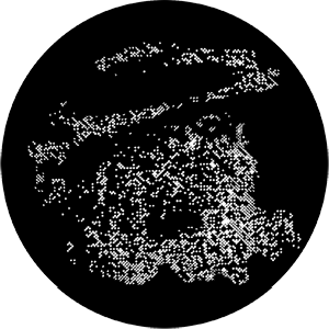Anvil Plume - Stock Gobo for Gobo Light Projectors - Choose your size!
