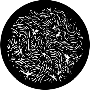 Arabesque - Stock Gobo for Gobo Light Projectors - Choose your size!