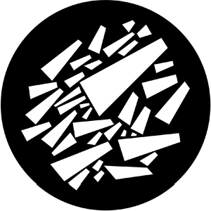 Arcadia 17 - Stock Gobo for Gobo Light Projectors - Choose your size!