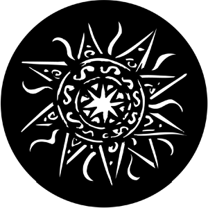Astrology - Stock Gobo for Gobo Light Projectors - Choose your size!