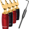 AudioQuest 4 Pack 500 Series Gold Multi-Spade