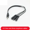 Aux Multi Headphone Earphone Audio Splitter Adapter 3.5mm Jack HUB Spliter Cable