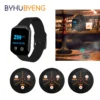 BYHUBYENG Restaurant Pager Hookah Cafe Wireless Waiter Call System 5 Watch + 22 Button Receiver