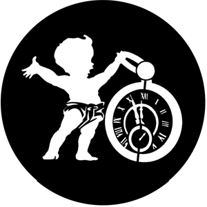 Baby New Year - Stock Gobo for Gobo Light Projectors - Choose your size!