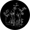 Bamboo - Stock Gobo for Gobo Light Projectors - Choose your size!