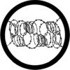 Barbed Wire 2 - Stock Gobo for Gobo Light Projectors - Choose your size!
