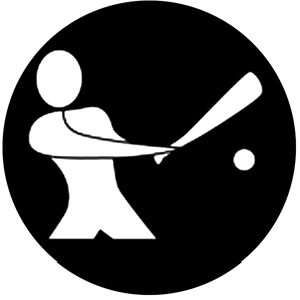 Baseball - Stock Gobo for Gobo Light Projectors - Choose your size!