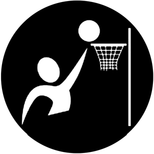 Basketball - Stock Gobo for Gobo Light Projectors - Choose your size!
