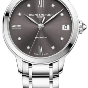 Baume & Mercier Classima Anthracite Dial Silver-Tone Polished Steel Watch, 31mm