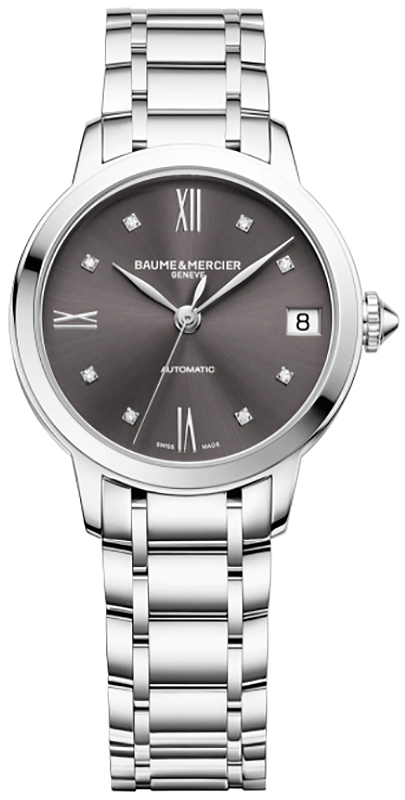 Baume & Mercier Classima Anthracite Dial Silver-Tone Polished Steel Watch, 31mm Baume & Mercier Classima Anthracite Dial Silver-Tone Polished Steel Watch, 31mm
