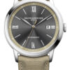 Baume & Mercier Classima Automatic Slate Grey Dial Sand Canvas Strap Watch, 42mm