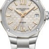 Baume & Mercier Riviera 33mm Watch with Sun-Satin Gilded Dial and Steel Bracelet