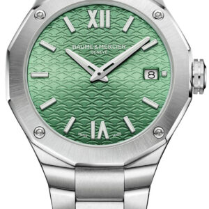 Baume & Mercier Riviera Light Green Dial Steel Watch, 36mm