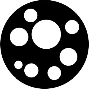 Beams - Stock Gobo for Gobo Light Projectors - Choose your size!
