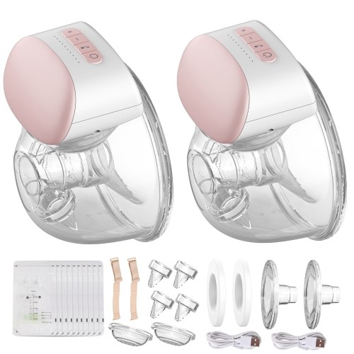 Bebebao BB-P1 2 Pack Wearable Electric Breast Pump Hands Free Portable Breast Cup Set Bebebao BB-P1 2 Pack Wearable Electric Breast Pump Hands Free Portable Breast Cup Set
