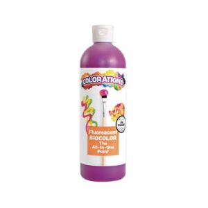 BioColor Paint by Colorations, Fluorescent Neon Purple, 16 oz.