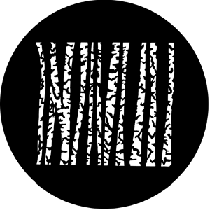Birches - Stock Gobo for Gobo Light Projectors - Choose your size!