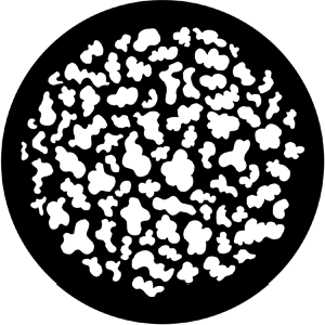Blobs - Stock Gobo for Gobo Light Projectors - Choose your size!