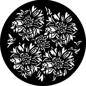 Bloomin Breakup - Stock Gobo for Gobo Light Projectors - Choose your size!