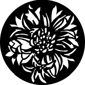 Bloomin Flowers - Stock Gobo for Gobo Light Projectors - Choose your size!
